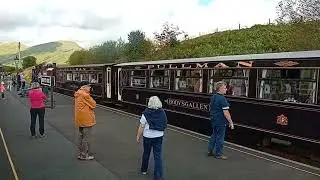 Welsh Highland Railway. Garratt engine NG130 arrived at RHYD DDU Station. Saturday 24/8/2024.