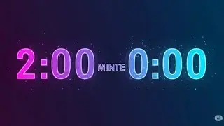 2 Dakika Sayaç Ve Geri Sayım Tik Tak Sesi,2 Minute Timer With Alarm,Alarmlı 2 Dakika Zamanlayıcı