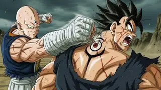 Goku and Vegeta were transformed into children by Gomah, who possesses the third eye. PART 2