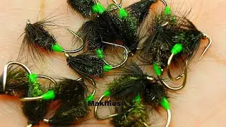 Fly Tying a Soft Hackle Black & Peacock Hot Spot Spider by Mak