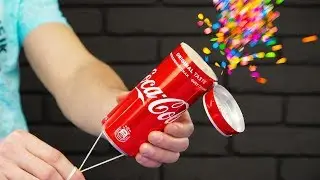 DIY Coca Cola Party Confetti Popper