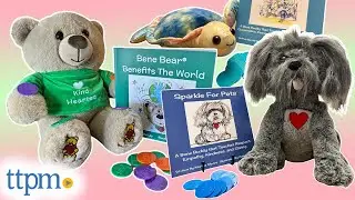 Bene Bear, Sparkle the Dog, and Seawhee the Turtle