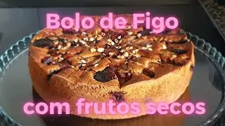 Bolo de Figo com frutos secos para o lanche ou sobremesa