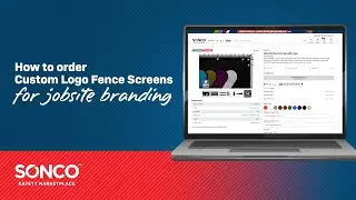 Custom Logo Fence Screens for jobsite branding | SONCO Privacy Screens