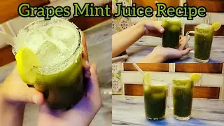 Unique Grapes Mint Drink | Instant Refreshment Idea