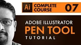 Adobe Illustrator CC 2018 Tutorial | Pen & Curvature Tool | Graphic Design In HIndi / Urdu