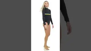 Hobie Heritage Stripe Long Sleeve One Piece Bodysuit | SwimOutlet.com