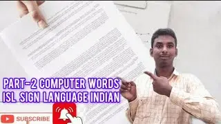 PART- 2 Computer Words indian Sign language  #deafcommunity#deafsignlanguage#indiansignlanguage#ISL
