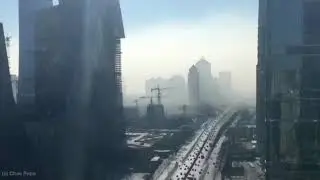 Terrifying video shows blanket of air pollution enveloping Beijing