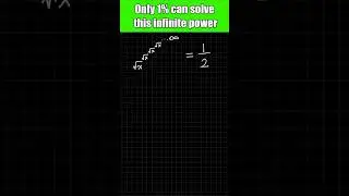 Only 1% can solve this infinite power challenge!#maths #puzzle #challenge #infinity #algebra