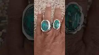 Natural blue green persian turquoiseHandmade 925 silver ring stamped and signed #turquoisering