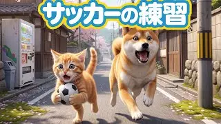 ボールで起きた小さなトラブルの日｜子犬クロと子猫ミミの心温まる友情ストーリー集⚽