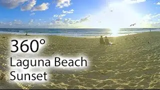 Laguna Beach Sunset (360° Video, 4K)
