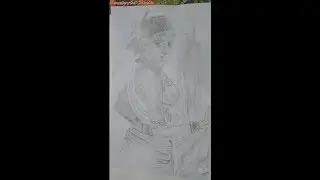 Drawing a Woman from Muria Tribe