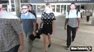 Taylor Swift arriving at LAX Airport in Los Angeles