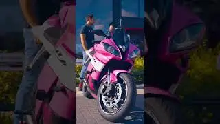 She looks so good! #bikelife #yamaha #pinkbike #bikergirl #honda #pink #yamahar6