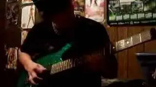 Jason messing around on guitar.