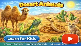 Animals That Live in the Desert 🌵 | Kids Learning