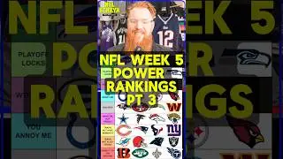 NFL Week 5 Power Rankings - Part 3: best NFL teams #nflpowerrankings #nfl