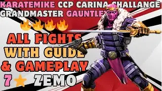 House Of Zemo With 7* Zemo | Karatemike Carina Challange | All Fights Guide | Mcoc