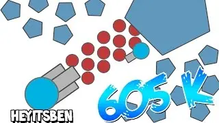 NEW WORLD RECORD Diep.io HeyItsBen GOT 605K CRAZY