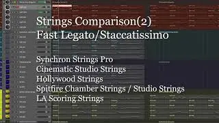 Strings Comparison(2) Fast passage : Synchron Strings Pro VS