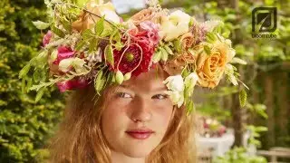 Bloomtube Floral flower head piece how to make tutorial
