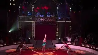 Trio Barbara Acro Bar ( Russian bar) at circus Roncalli.