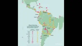 China's investment on infrastructure projects in Latin America! #map #china #latinoamerica