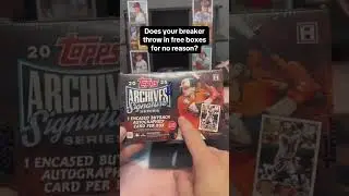 Free box for no reason! #sportscards #sportscollectibles #baseballcard #lifeisbutadream #cardbreaks
