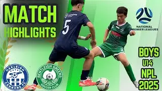 Oakleigh Cannons FC vs Bentleigh greens SC U14 JBNPL Qualifying Round 5