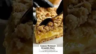 Lemon Oatmeal Crumble Bars