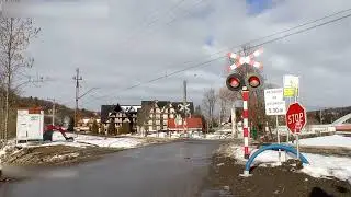 Wypadek na przejeździe kolejowym w Białym Dunajcu (reupload)
