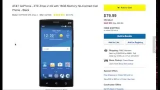 ZTE Zmax 2 4G LTE - AT&T GoPhone - Prepaid Deal of the Week