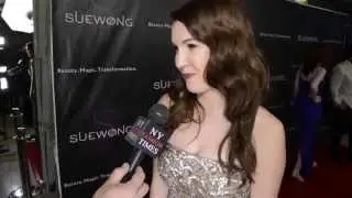 'Red Wing' actress Breann Johnson interviewed at Sue Wong fashion show