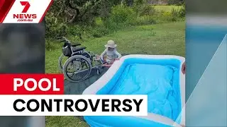 Council apologises after deflating disabled child's pool | 7NEWS