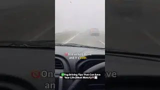 ❌Stop making these mistakes while driving in Fog 🌫️🚘 #winterdriving #fog #drivingtips #foggy