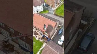 Mesmerizing Roof Cleaning 🤤 #cleaning #crane #home