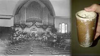 Unknown male vocal solo and congregational choral hymn singing - brown wax cylinder home recording