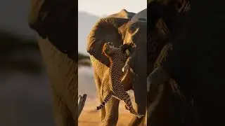 Cheetah Escapes Buffalo by Climbing an Acacia Tree Fast #Wildlife #Nature #Animals