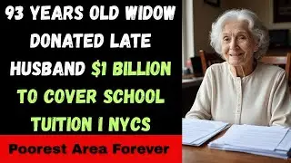 [ Full Story ] 93 Years Old Widow Donated Late Husband $1 Billion To Cover School Tuition I NYCs...