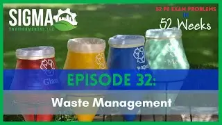 Energy Recovery - Episode 32 (Waste Management) | 52 PE Exam Problems in 52 Weeks