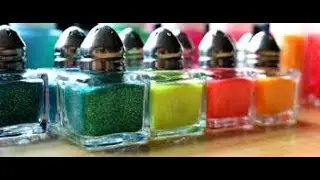 DIY statement Jewellery l Nail polish earrings