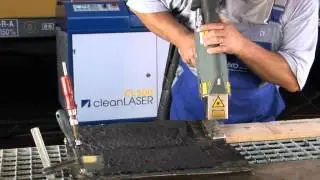 Bitumen Entfernen mit CL 500 Laser  