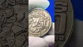 🤔&iquest;CU&Aacute;NTO VALEN las monedas de 50 pesos diosa de la luna❓️🇲🇽 #valor #numismatics #elmundodevirginia
