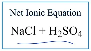 How to Write the Net Ionic Equation for NaCl + H2SO4