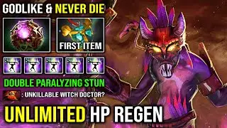 HARD SUPPORT TIPS Double Paralyzing Cask Witch Doctor | 1st Item Holy Locket Unlimited HP Regen DoA