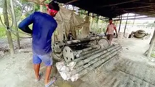 Extreme Work Speed Concrete Pillar Making Process -Mass Production Project