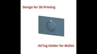 Make an Airtag Holder Wallet Card for 3D Printing | OnShape
