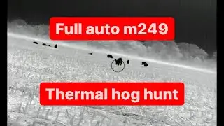 FULL AUTO M249 THERMAL HOG HUNT | N-Vision X #shorts